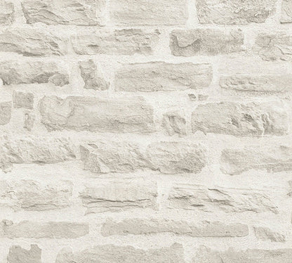 Carta da parati Pietre Clear Grey
