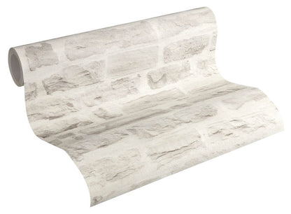 Carta da parati Pietre Clear Grey