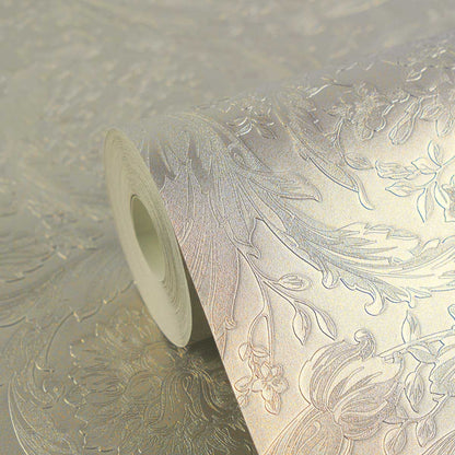 Carta da parati Versace Barocco Pearl
