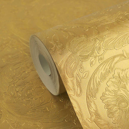 Carta da parati Versace Barocco Gold