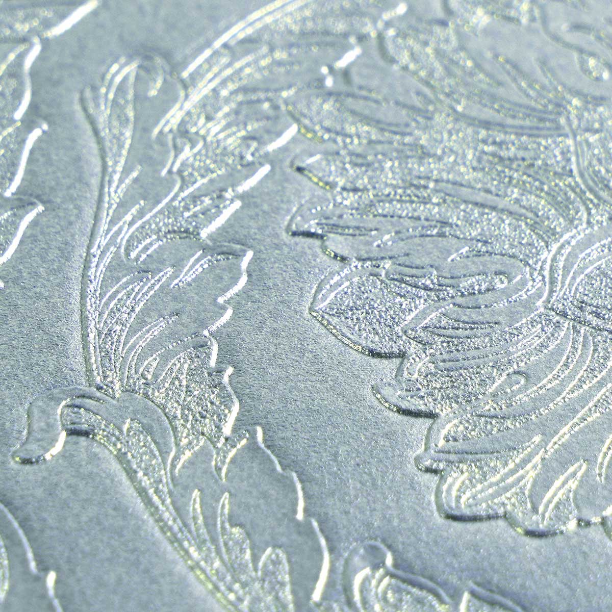 Carta da parati Versace Barocco Silver