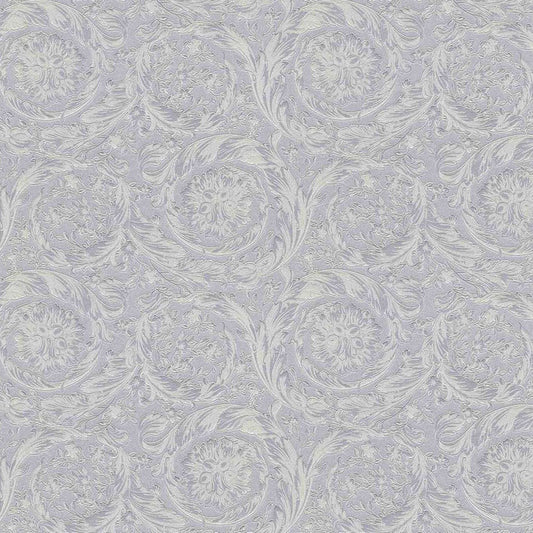 Carta da parati Versace Barocco Silver