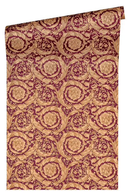 Carta da parati Versace Barocco Red