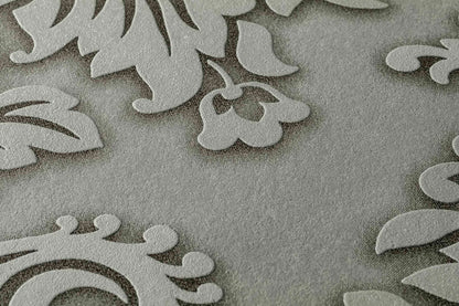 Carta da parati Damascata Grigia Glitter