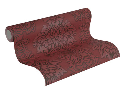 Carta da parati Damascata Bordeaux Glitter