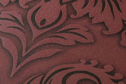 Carta da parati Damascata Bordeaux Glitter