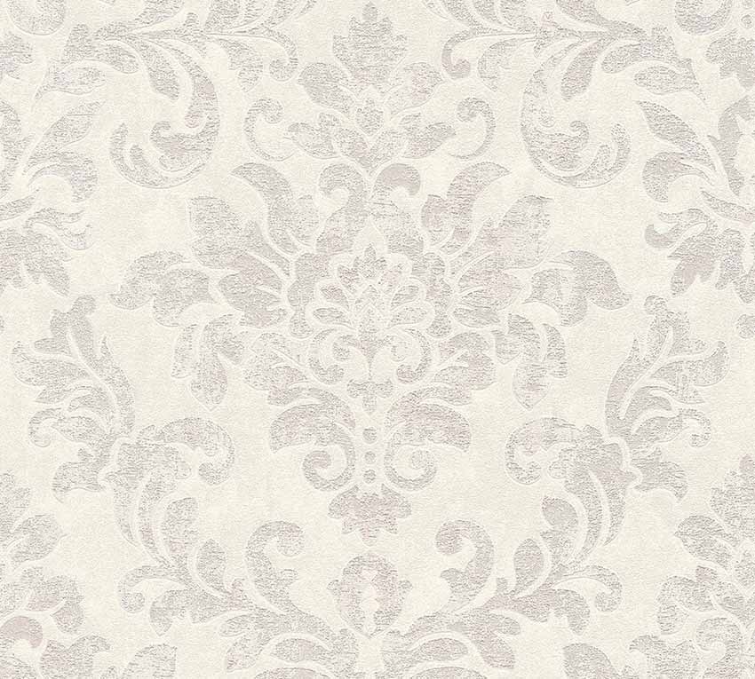 Carta da parati Damascata Vintage Grigio