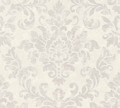 Carta da parati Damascata Vintage Grigio