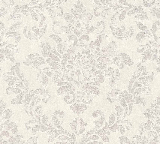 Carta da parati Damascata Vintage Grigio