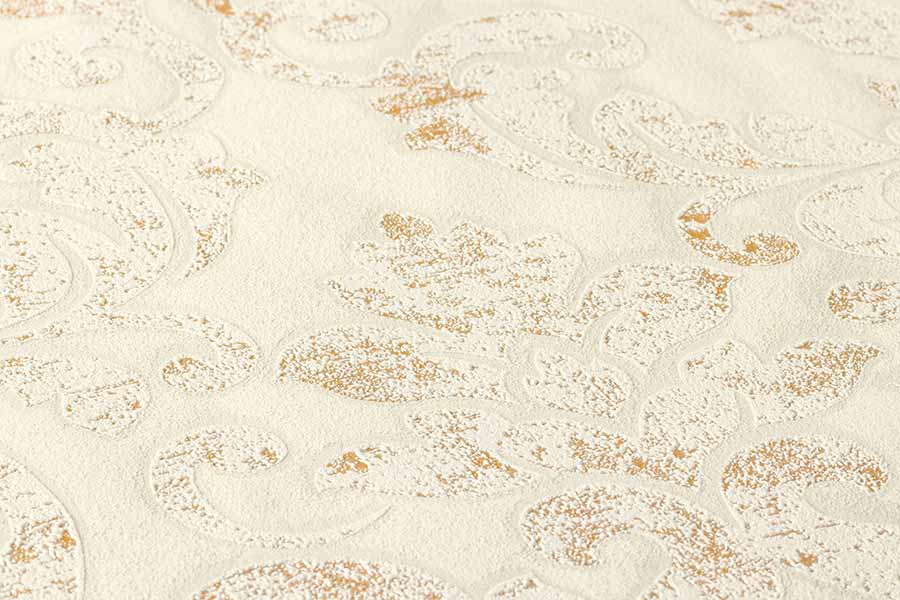 Carta da parati Damascata Vintage Crema
