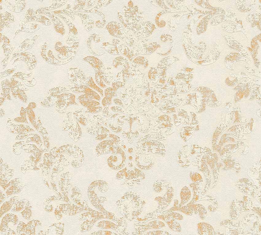 Carta da parati Damascata Vintage Crema