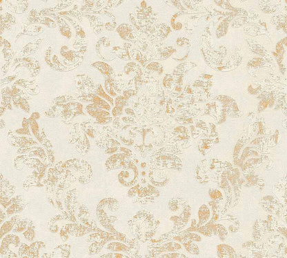 Carta da parati Damascata Vintage Crema
