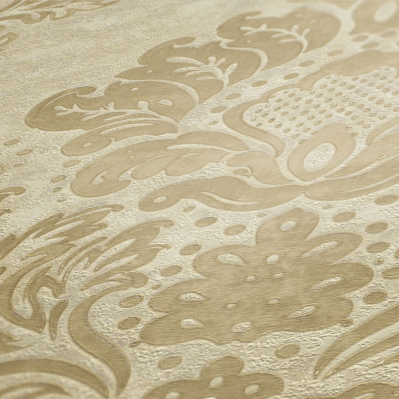 Carta da parati Damascata Barocco Beige