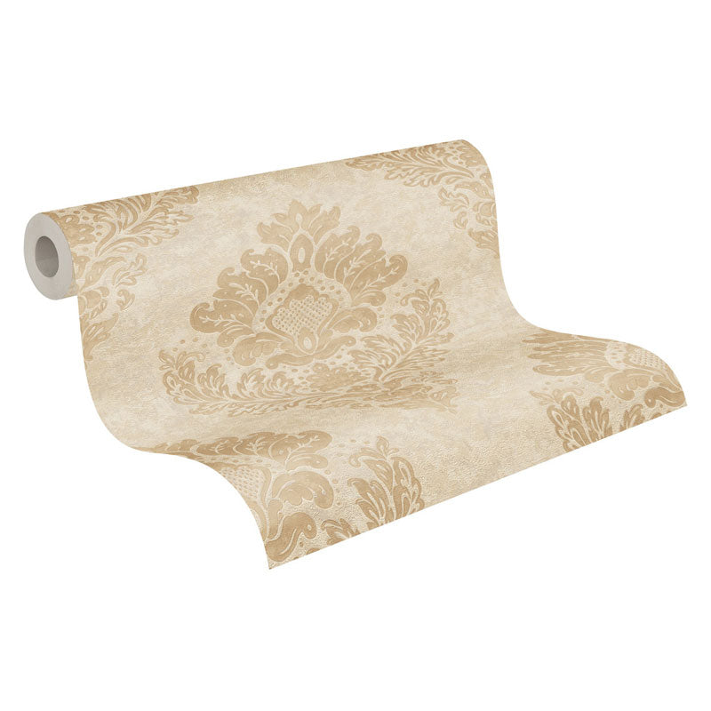 Carta da parati Damascata Barocco Beige