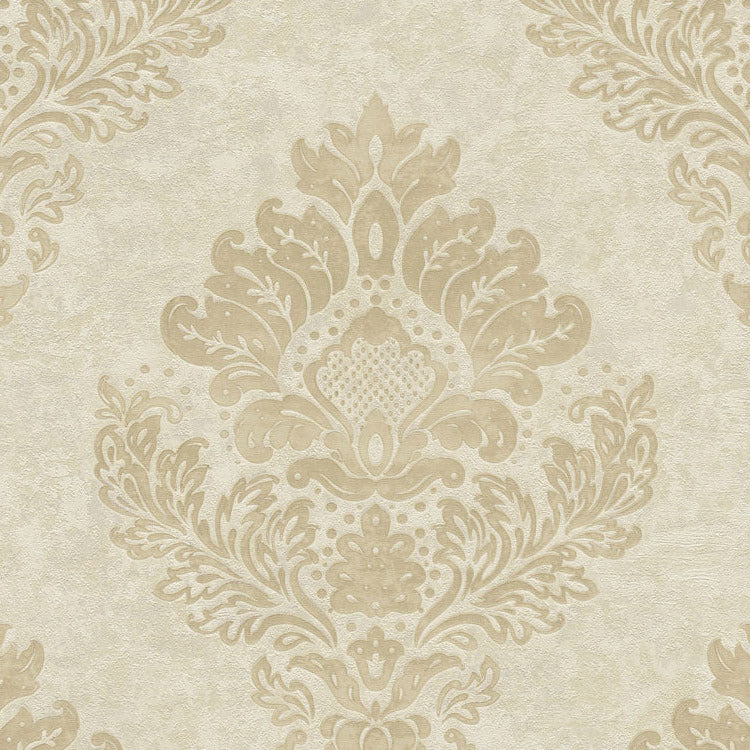 Carta da parati Damascata Barocco Beige