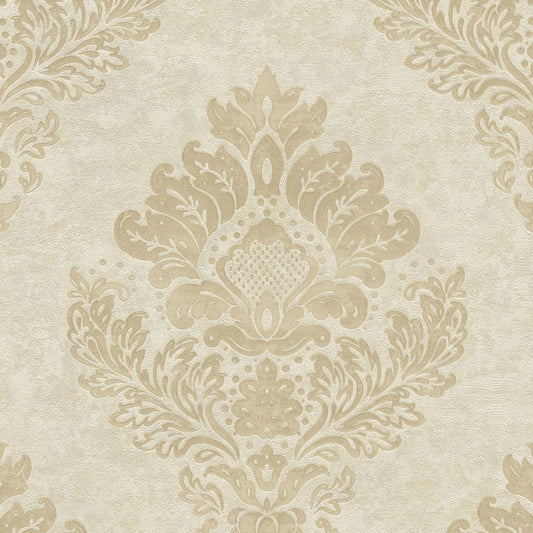 Carta da parati Damascata Barocco Beige