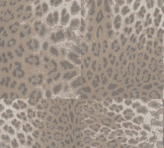 Carta da parati Pelle di Leopardo Tortora