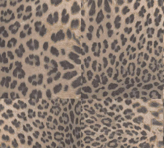 Carta da parati Pelle di Leopardo Marrone