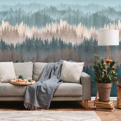 Carta da parati Nordic Forest | pannello digitale in TNT