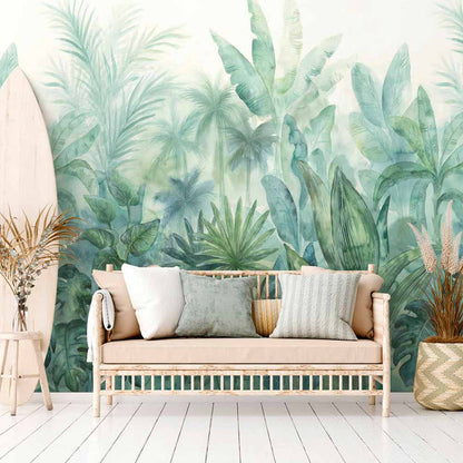 Carta da parati Watercolor Jungle | pannello digitale in TNT