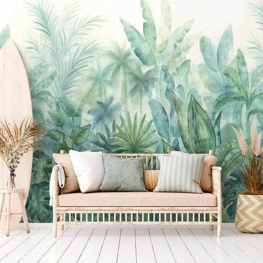 Carta da parati Watercolor Jungle | pannello digitale in TNT