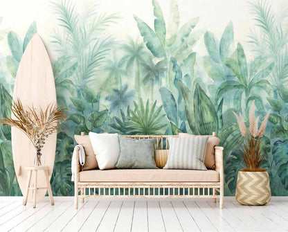 Carta da parati Watercolor Jungle | pannello digitale in TNT