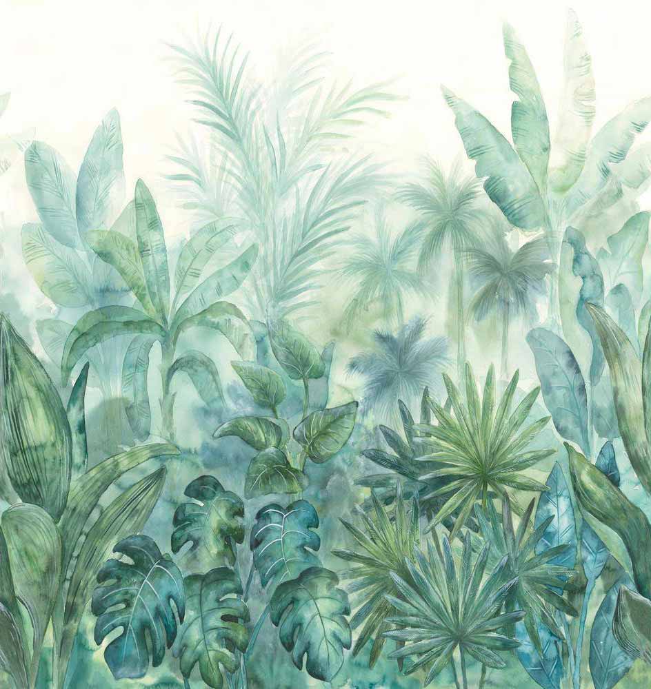 Carta da parati Watercolor Jungle | pannello digitale in TNT