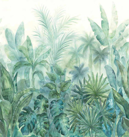 Carta da parati Watercolor Jungle | pannello digitale in TNT