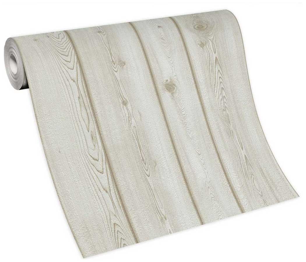 Carta da parati Legno Bianco