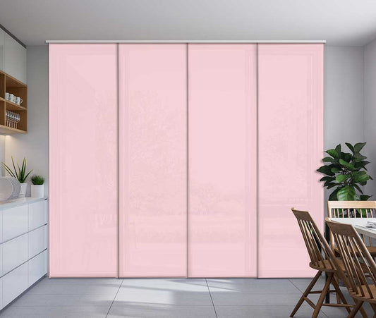 Tenda a pannello Rosa | pannello scorrevole tinta unita