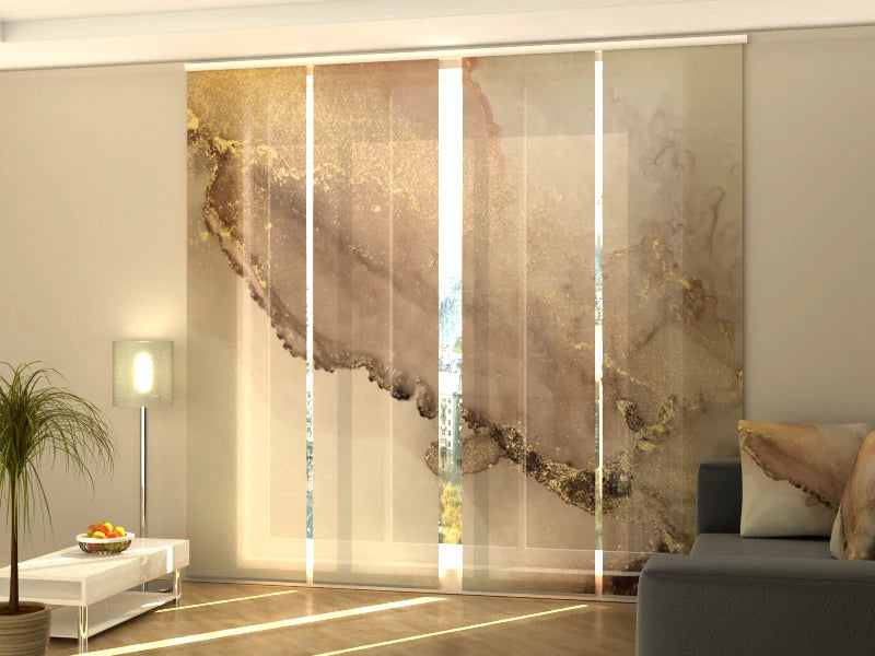 Tenda a pannelli scorrevoli Marmo Beige Oro
