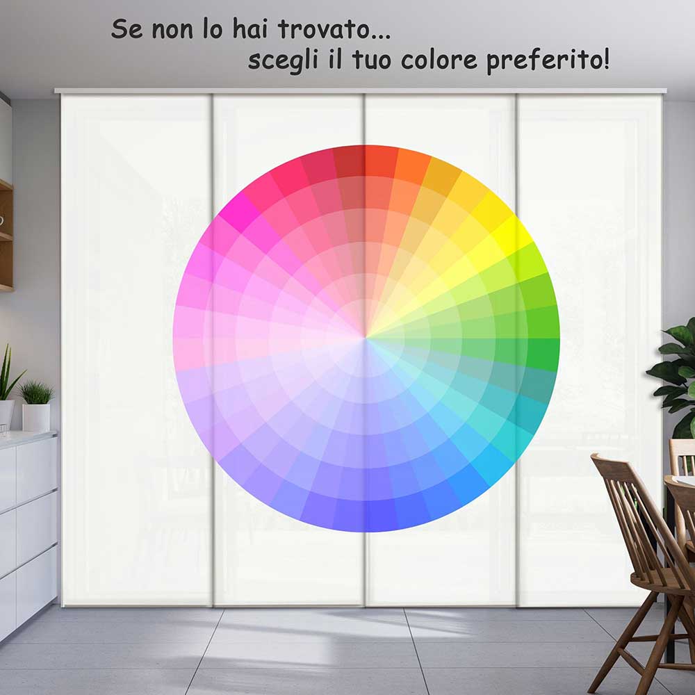 Tenda a pannello Marrone Caramello | pannello scorrevole tinta unita