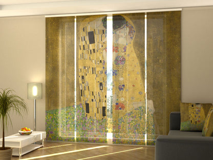 Tenda a pannelli scorrevoli Il Bacio di Klimt