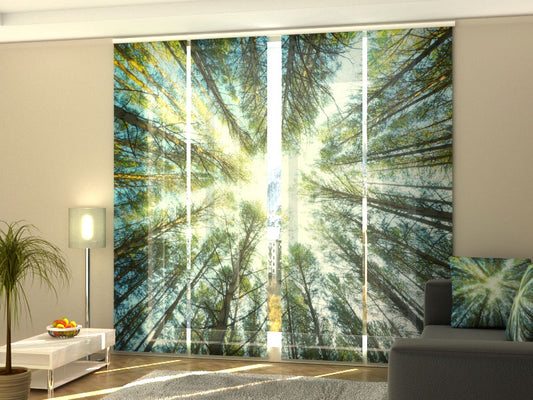 Tenda a pannelli scorrevoli Cielo tra gli Alberi