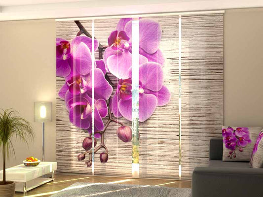 Tenda a pannelli scorrevoli Orchidee Shabby