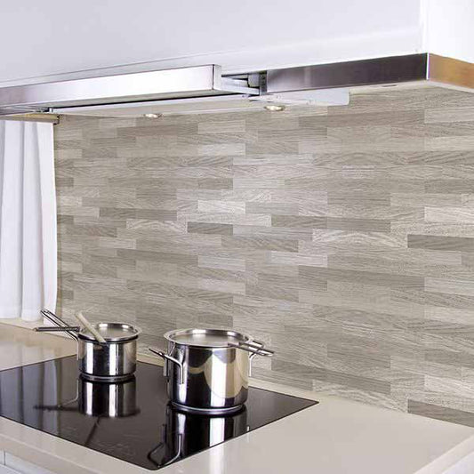 Paraschizzi adesivo cucina Legno di Betulla ignifugo