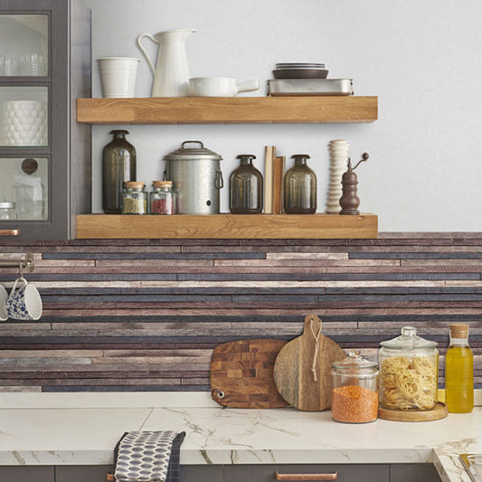Paraschizzi adesivo cucina Legno Listelli ignifugo