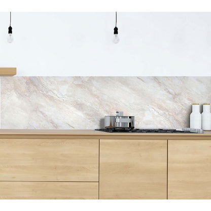 Paraschizzi adesivo cucina Marmo Beige ignifugo
