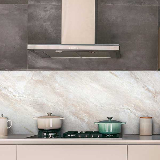 Paraschizzi adesivo cucina Marmo Beige ignifugo
