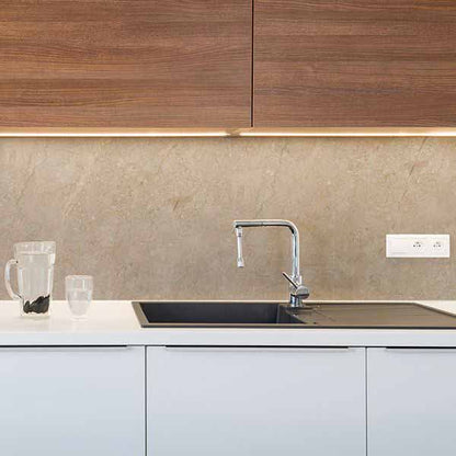Paraschizzi adesivo cucina Pietra Beige ignifugo