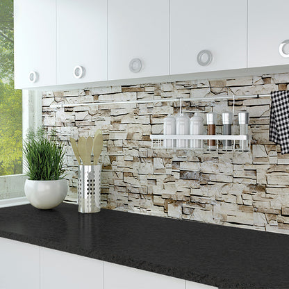 Paraschizzi adesivo cucina Pietre Beige ignifugo