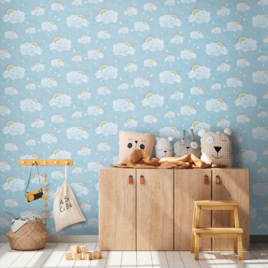 Carta da parati Nuvole e Arcobaleni