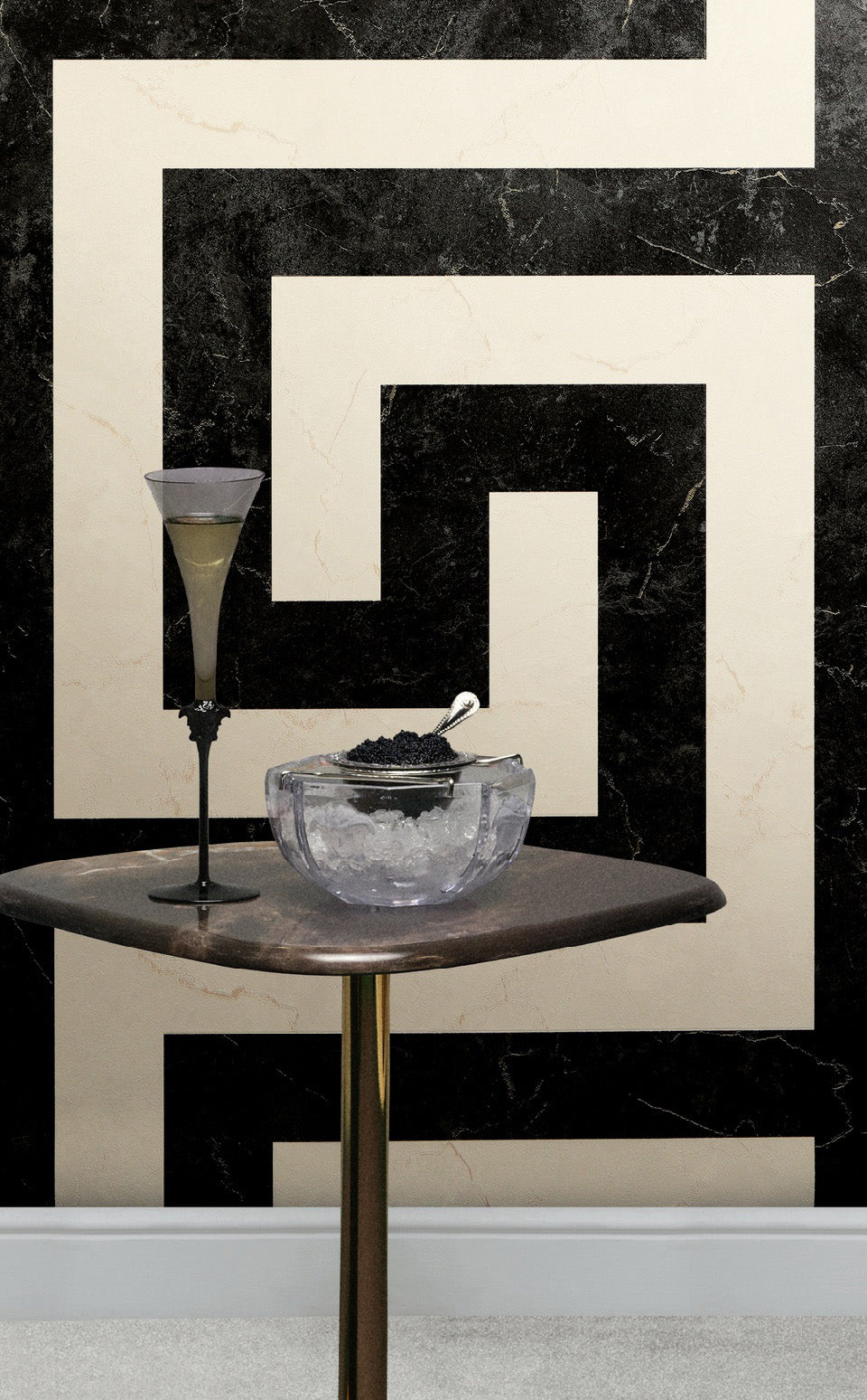 Carta da parati Versace Greek Key Marble 1