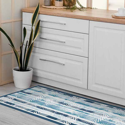 Passatoia in vinile Tropical Blu
