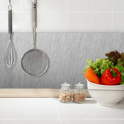 Paraschizzi cucina in alluminio Spazzolato