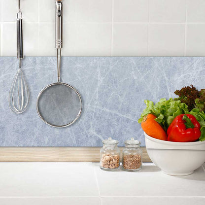 Paraschizzi cucina in alluminio Marmo Grigio