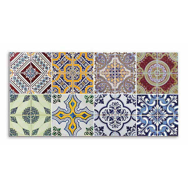 Paraschizzi cucina in alluminio Azulejos