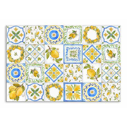 Paraschizzi cucina in alluminio Provenza Limoni