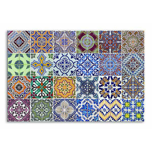 Paraschizzi cucina in alluminio Azulejos