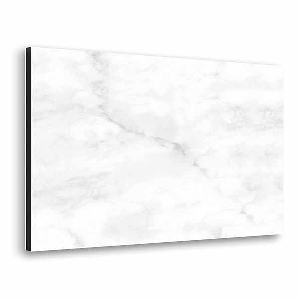 Paraschizzi cucina in alluminio Marmo Bianco